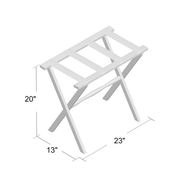 Darby Home Co Folding Wood Luggage Rack And Reviews Wayfair